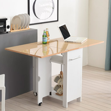 접이식 식탁 확장형 테이블 미니 2인 원룸 식탁 멤브레인