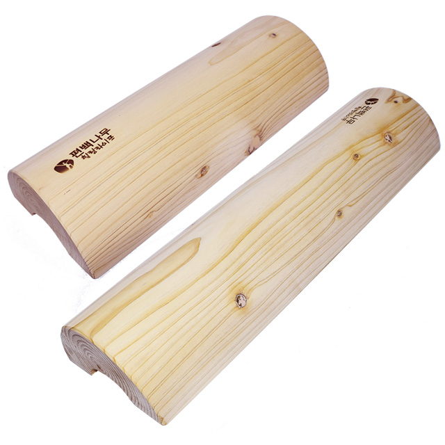 편백나무 베개 목침 경침 허리 일자목 거북목 베개 경추베개 중30cm