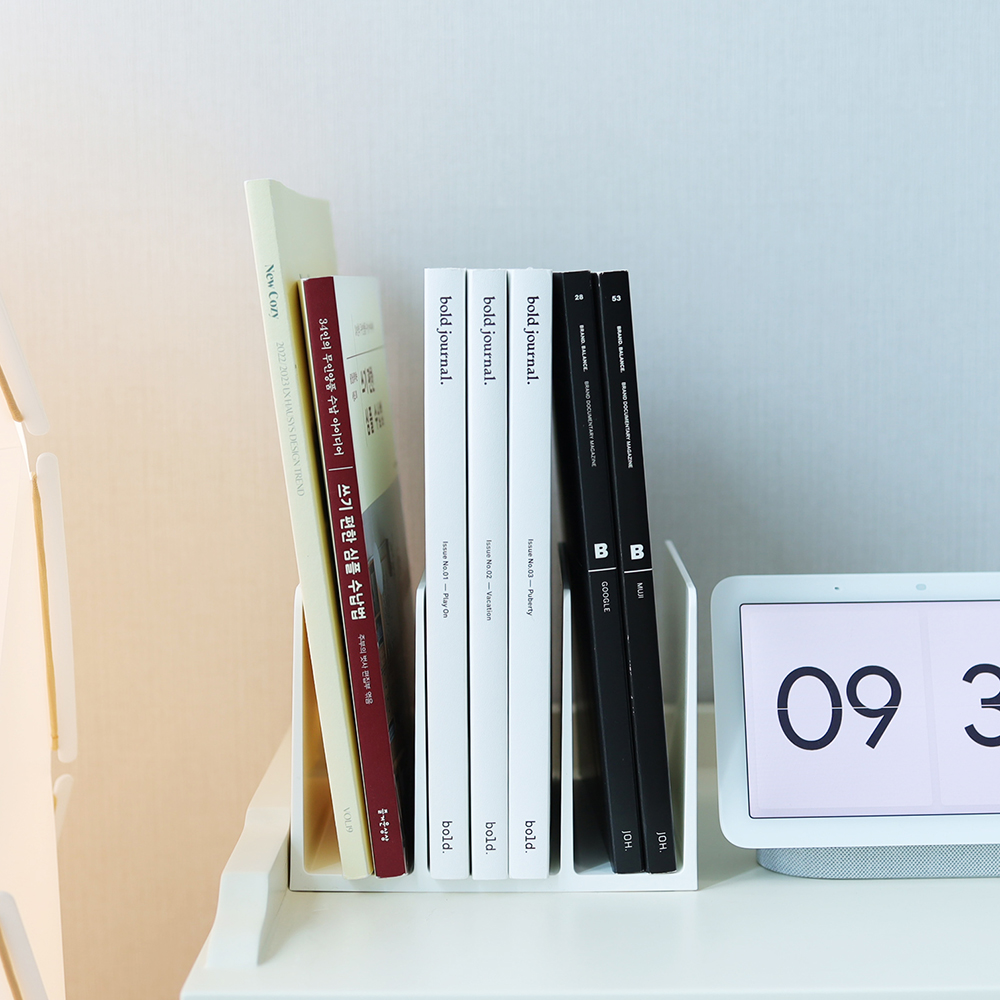 3칸 미니 책꽂이 북엔드 책상 책 정리 제품 이미지