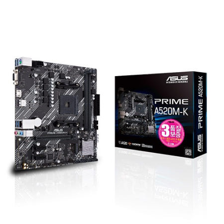 ASUS PRIME A520M-K STCOM 컴퓨터 PC 메인보드