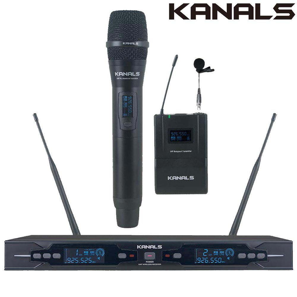 카날스 무선마이크 BK-820N 핸드+핀 공연용 강의실 회의실 강의용 교회 무선마이크