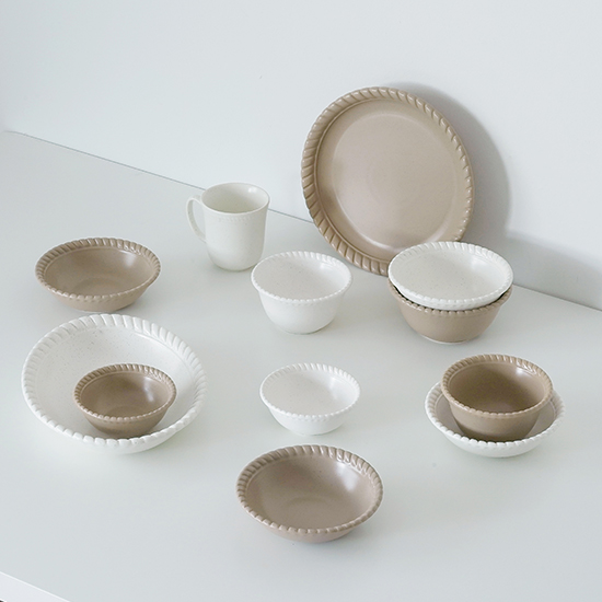 에라토 오블롱 2인 신혼부부 도자기 그릇세트 14p 결혼선물 식기세트