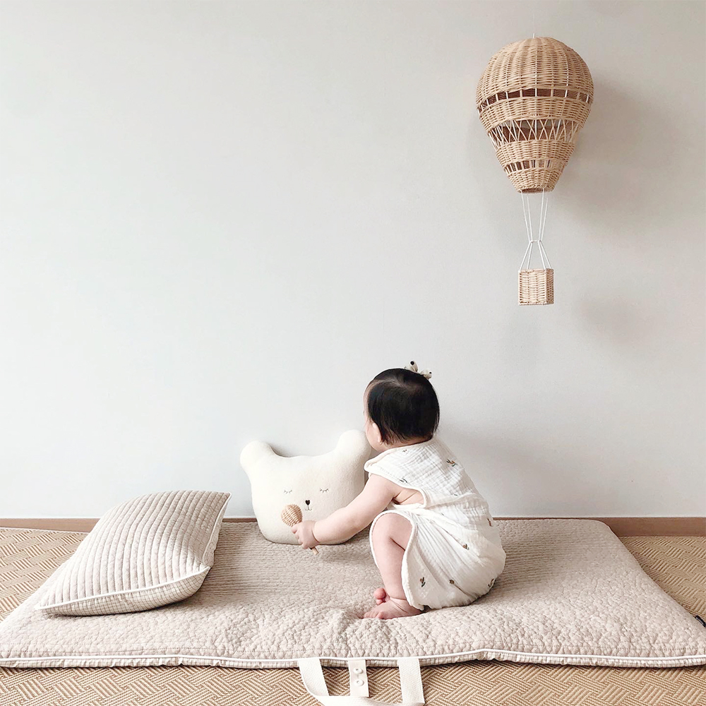 마롤로뜨 어린이집 낮잠이불 유아 아기 여름 사계절 프린팅 낮잠패드 초코베어