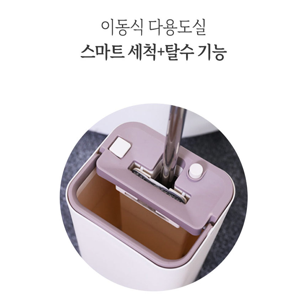 살코 노터치 푸쉬맙 물걸레 청소 극세사 밀대 막대 걸레 침대 쇼파 틈새청소 - 상세 이미지 3