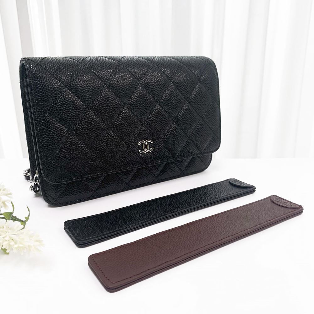 (나사고정형 쇼트너+드라이버 무료) 샤넬 WOC 호환 밑판 소가죽 이너백