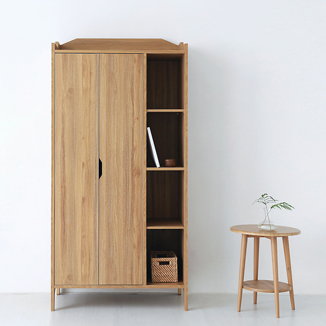 SEJEL 옷장 WRM18689B 890x500x1860mm, 2단, 캄포어베니어 2246.7200 - 상세 이미지 4