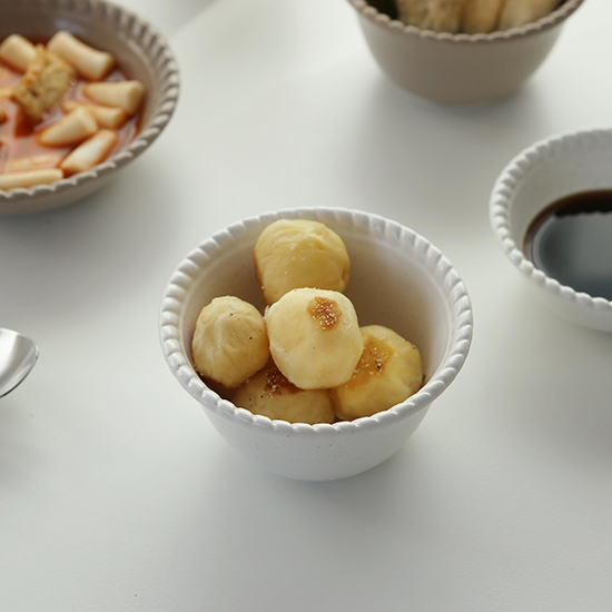 에라토 오블롱 무광 도자기 공기 밥그릇 1p 미니볼 스프볼