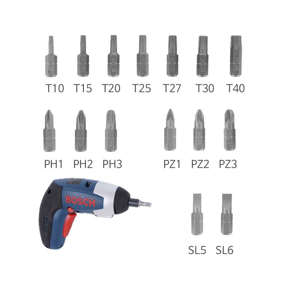 켄도 드릴 비트 세트 40PCS 32404036N 철재 목재 벽돌 일자 십자 별 - 상세 이미지 5