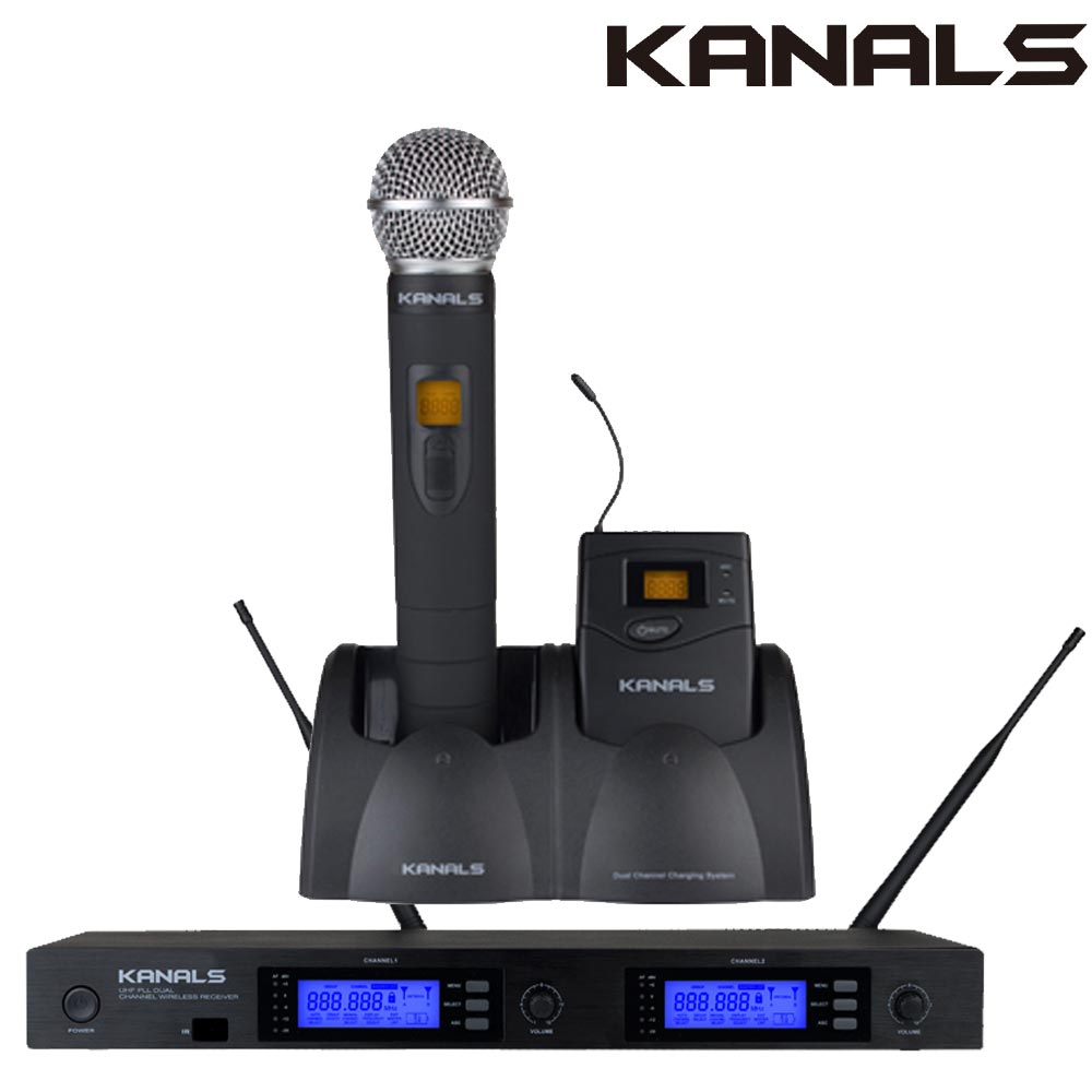 카날스 무선마이크 BK-9000N BK9000N 충전식 강의용 강의실 교회 무선마이크