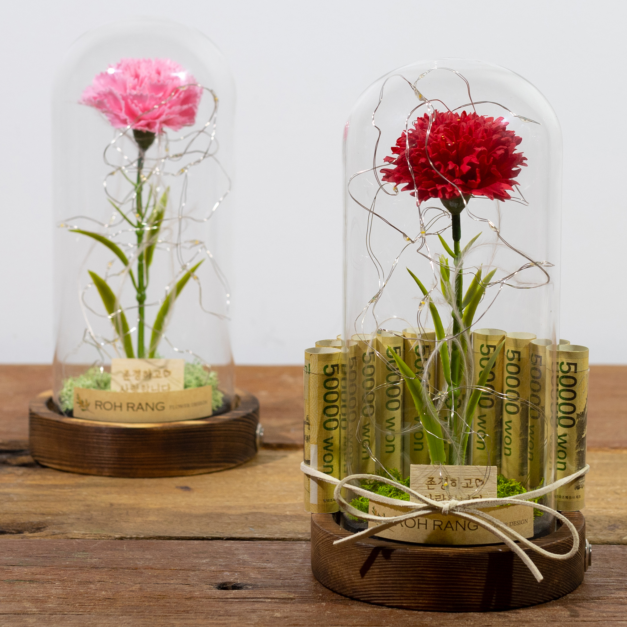 카네이션용돈박스 어버이날 플라워박스 비누꽃바구니 꽃선물 리스펙C1머니