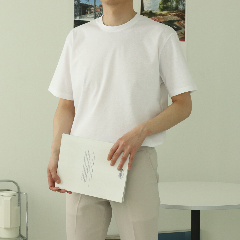 남자반팔티 빅사이즈 레이어드 분또 실켓반팔티 이미지 2