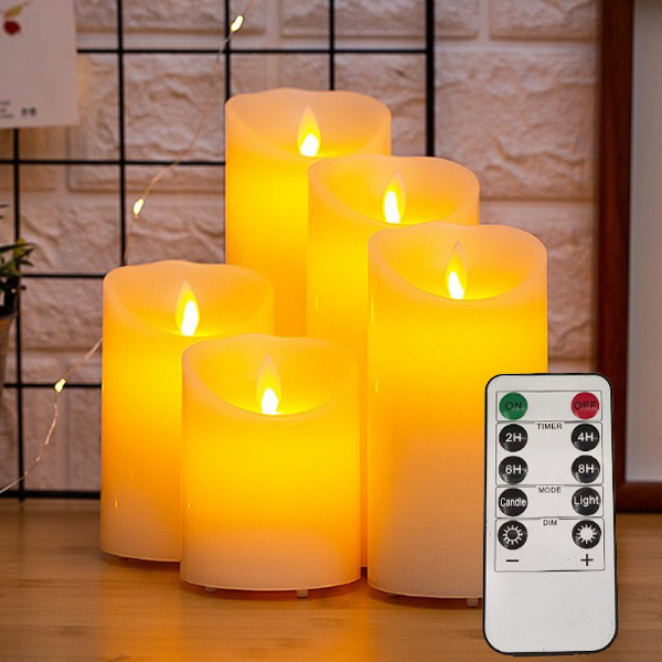 컨트롤 LED 흔들리는 촛불 S 움직이는 캔들 리모컨 양초 전자 전기 무드등 감성 조명 인테리어 수유등 - 상세 이미지 3
