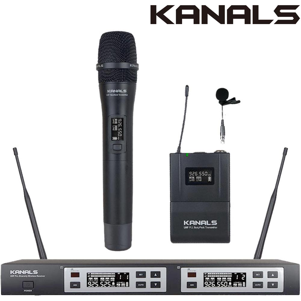 카날스 무선마이크 BK-902N 공연용 강의용 행사용 회의용 교회 핸드+핀 무선마이크