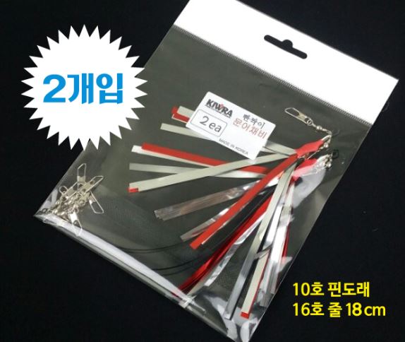 키우라 야광 문어채비 K714 레드 - 상세 이미지 2