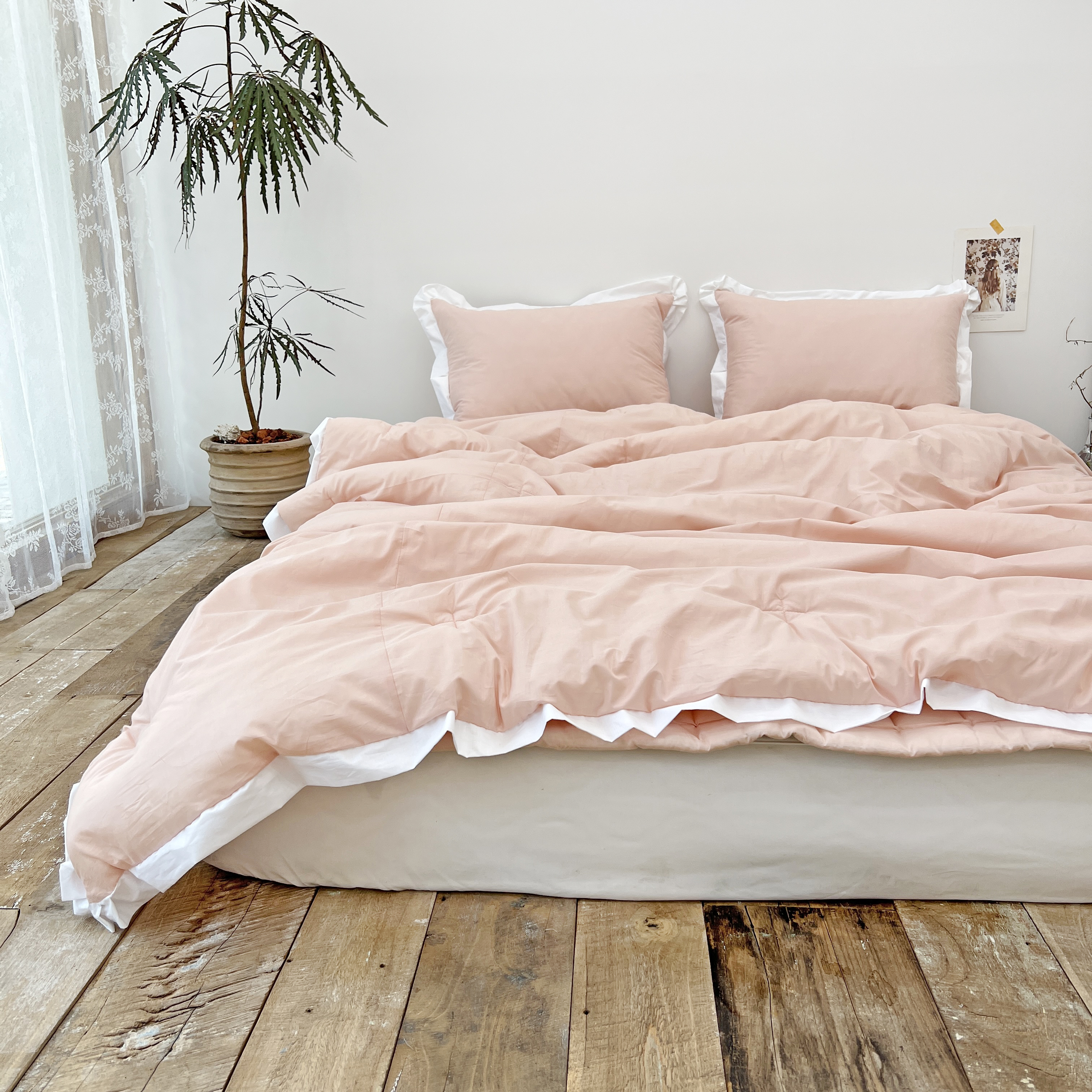 호텔식 심플라인 60수 아사 순면 침구 차렵 이불 S/SS