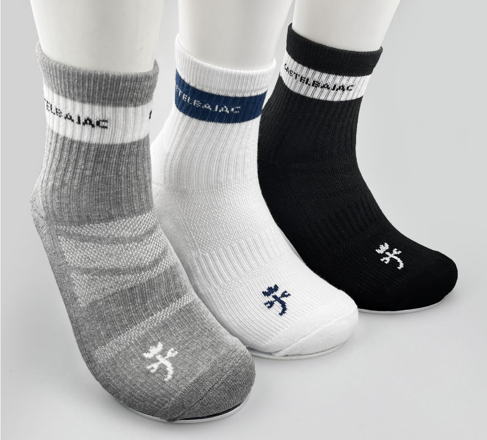 까스텔바작 남성 압박쿠션 중목 양말 4족 CSM12 골프 테니스 스포츠 양말 제품 이미지