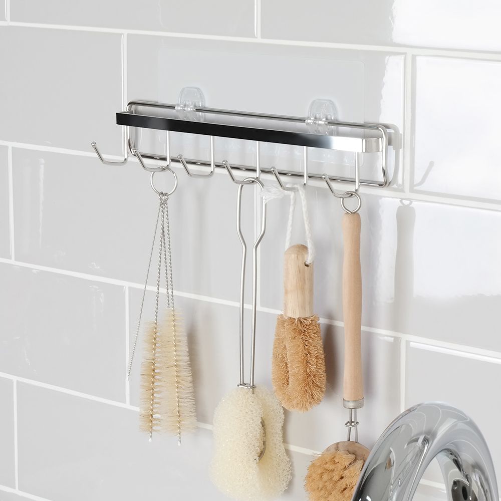 스파이더락 무타공 조리도구걸이 스텐 주방도구 거치대 제품 이미지