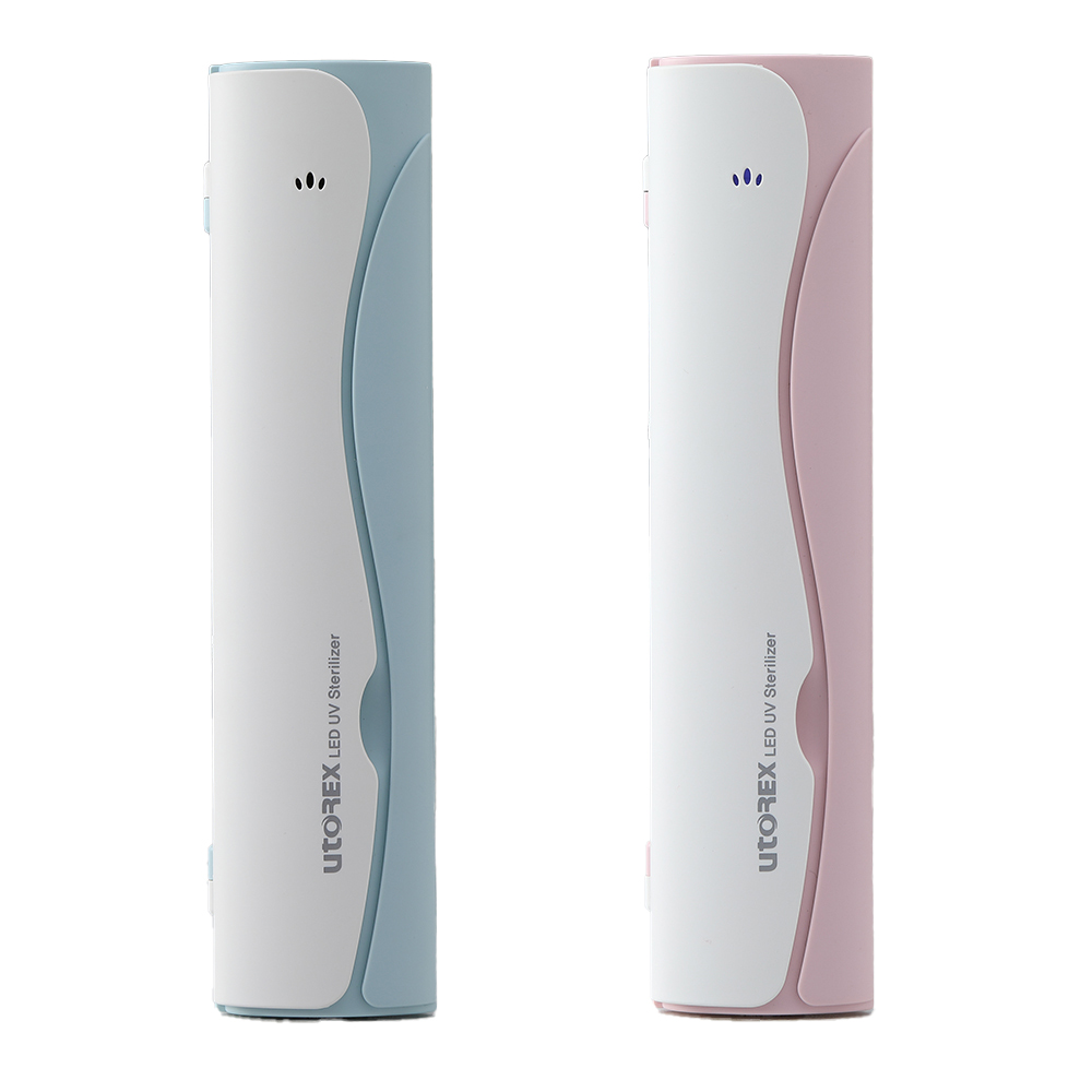 유토렉스 블라썸 UV-C 무선 휴대용 칫솔살균기 학교 사무실 여행 칫솔관리 UTC-32