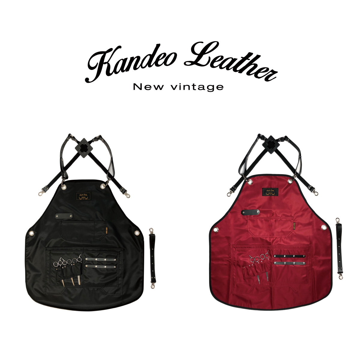 완전방수 칸데오레더 레인져 애견미용 앞치마 미용실 미용사 앞치마 제작