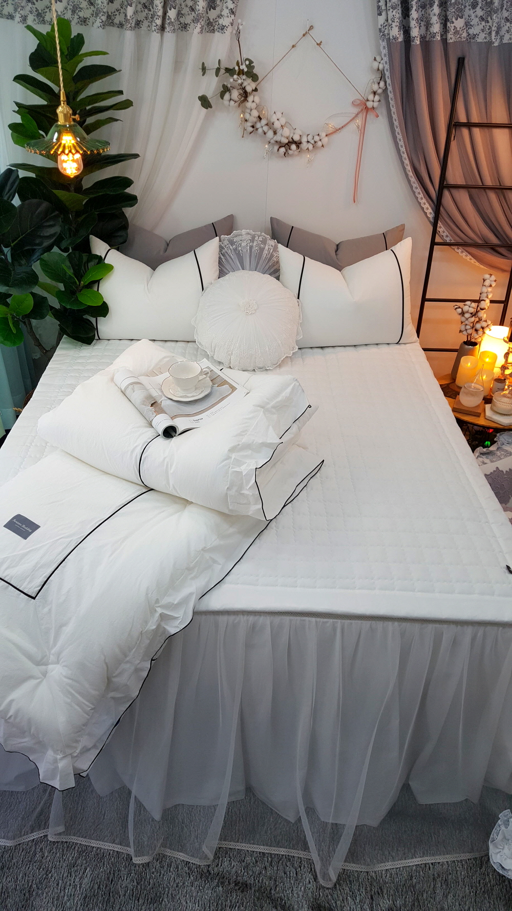 구름 호텔식침구 봄 가을 겨울이불 라지킹 순면차렵이불