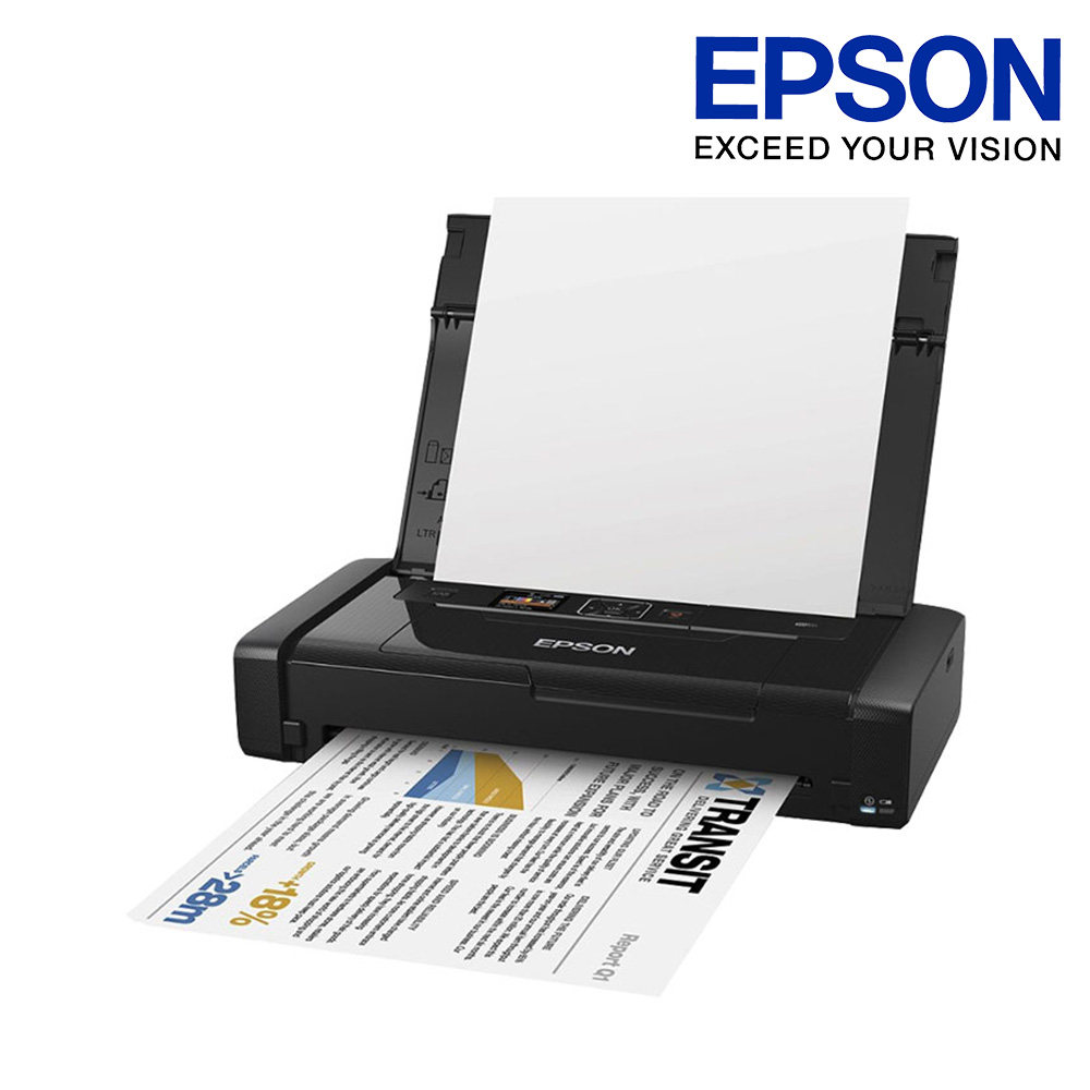 엡손 WF-100 휴대용 컬러 잉크젯 프린터 무선 A4 잉크포함