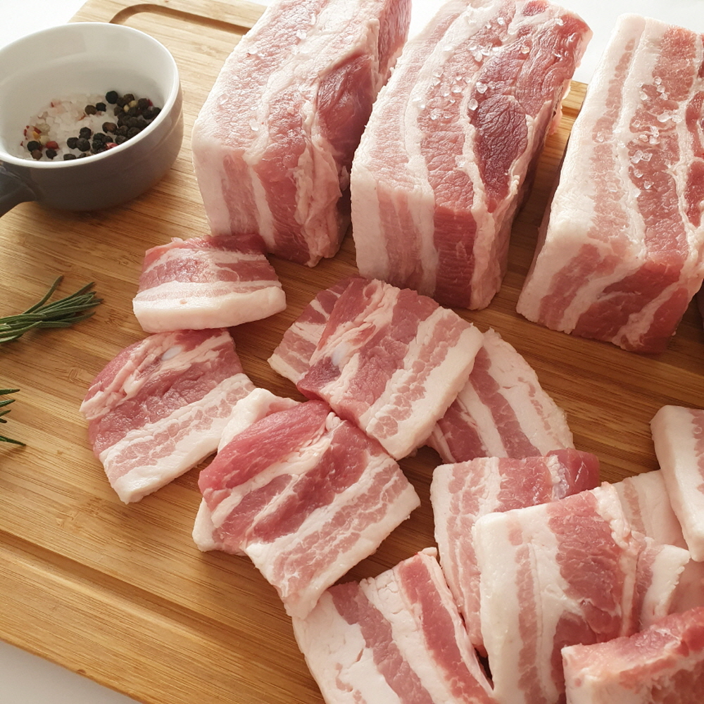 힐링미트 삼겹살 통삼겹 2kg 항정살 듀록 대패 이베리코 냉동 수입 오겹살 목전지 등갈비