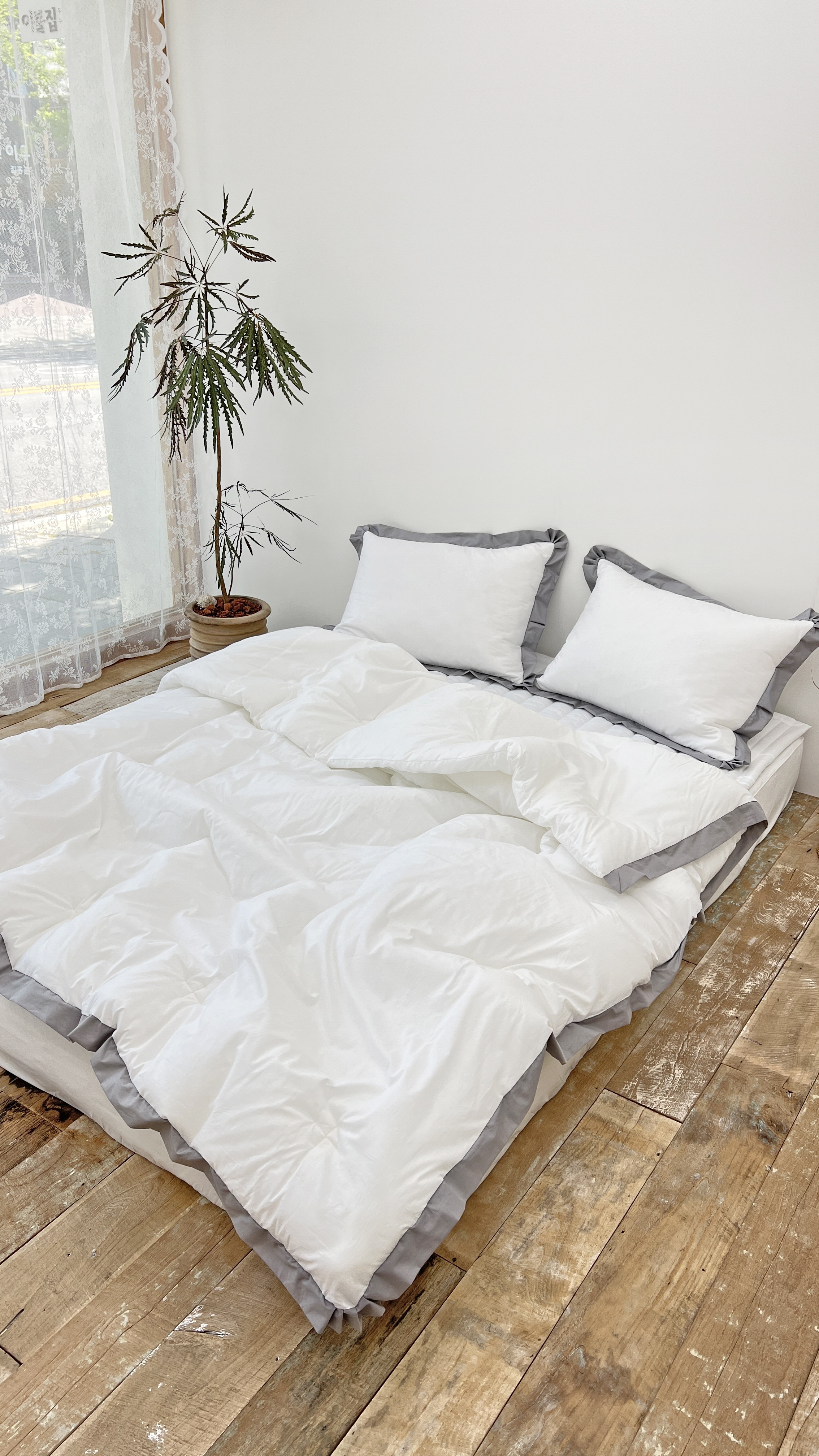 호텔식 심플라인 60수 아사 순면 침구 차렵 이불 S/SS