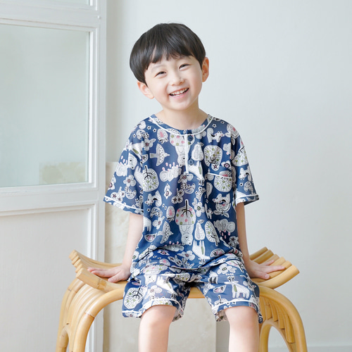 유아 아동 여름 인견 잠옷 주니어 남아 여아 파자마 애니가든 이미지 6