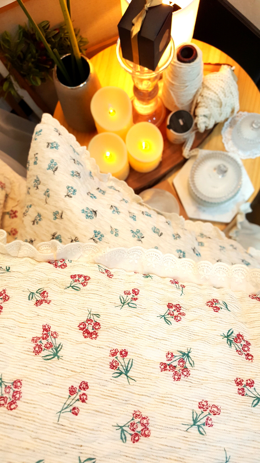 햄프플라워 혼수 신혼이불 시어서커이불 여름침구세트 침구류