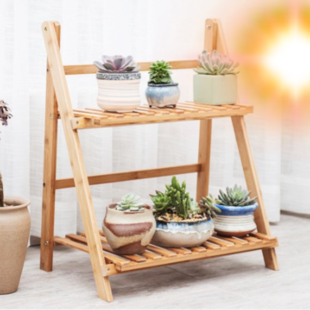 화분 테이블 장식 소품 전시 거실 창가 테이블 베란다 테이블