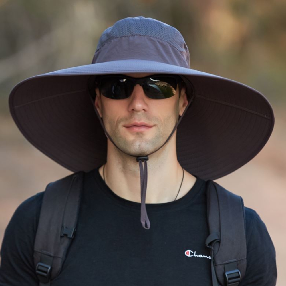 창큰모자 빅사이즈 라운드 버킷햇 캠핑 낚시 등산 산책 챙이넓은 모자