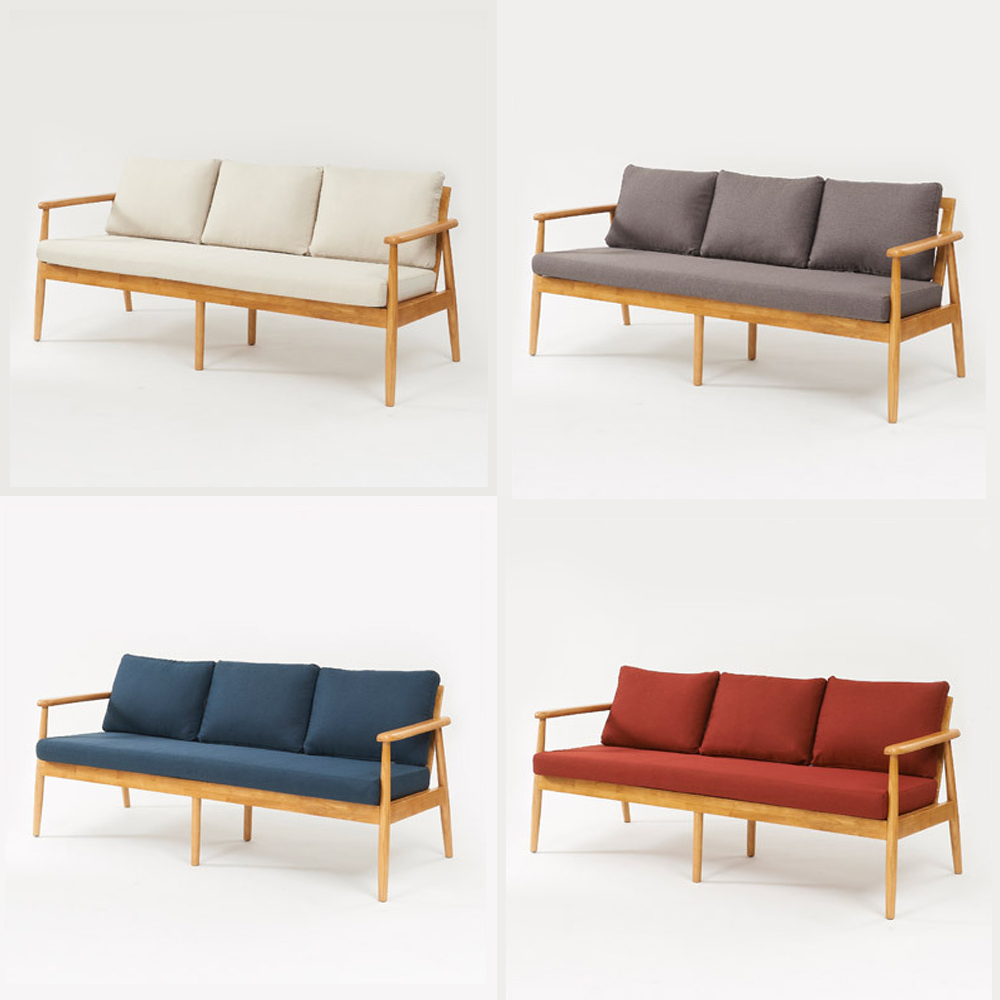 원목 패브릭소파 2인용 쇼파 거실 소파 다이닝 카페쇼파