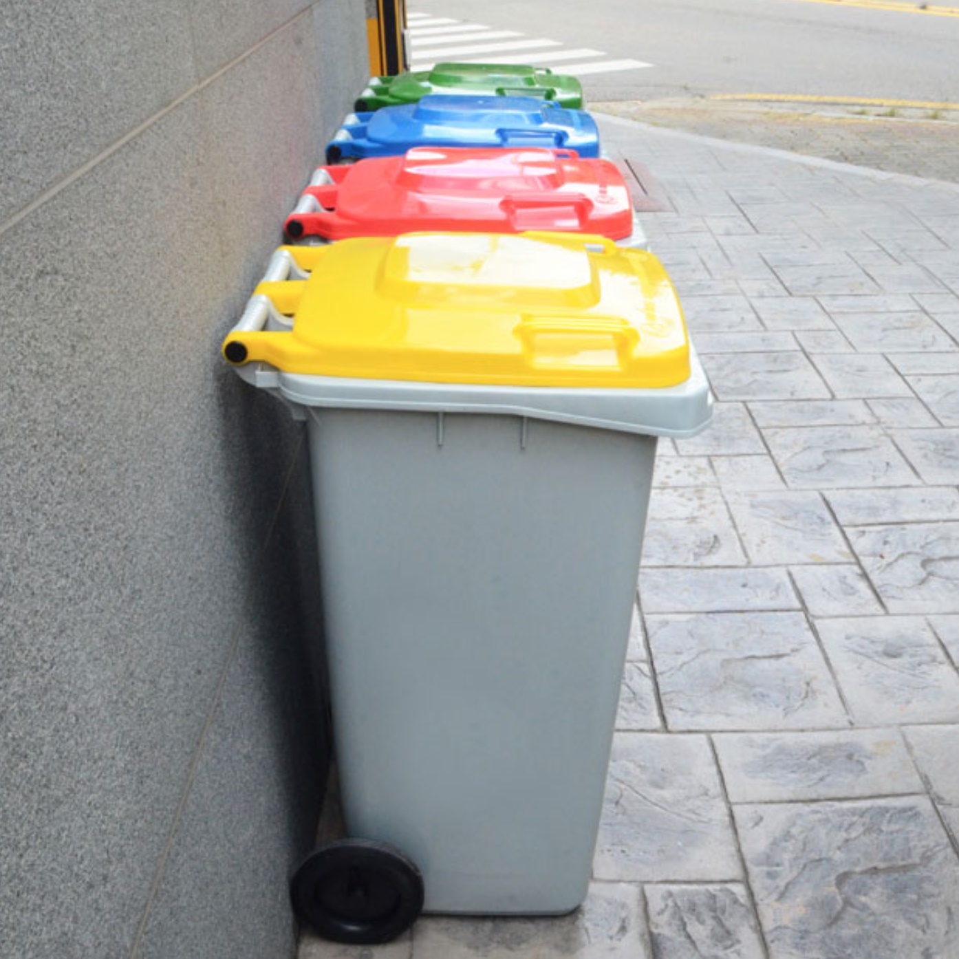 아파트 대용량 업소용 음식물쓰레기통 식당 음식 진공 120리터