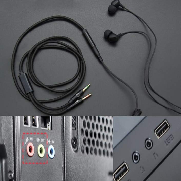 컴퓨터 이어폰 y 젠더 3.5 스테레오 연결선 헤드셋 변환 마이크