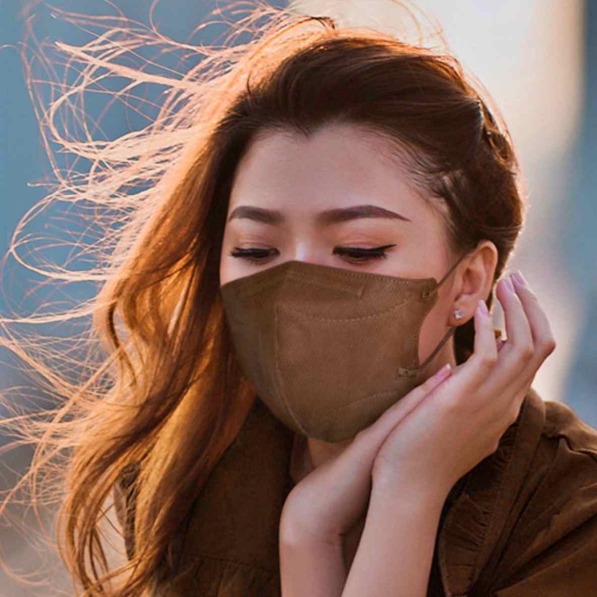 세부리형 컬러 마스크 7매 색깔 마스크 한복 명품 한지마스크