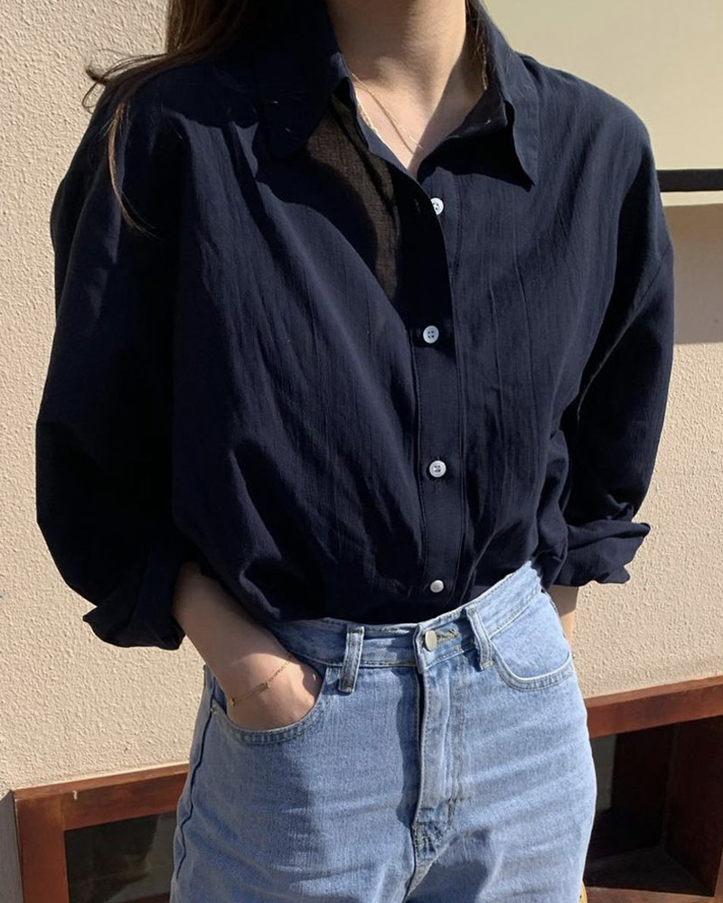 [일부당일] pyt 프리티영띵 오버핏 썸머 보이 셔츠 여자 여름 남방 (7c)