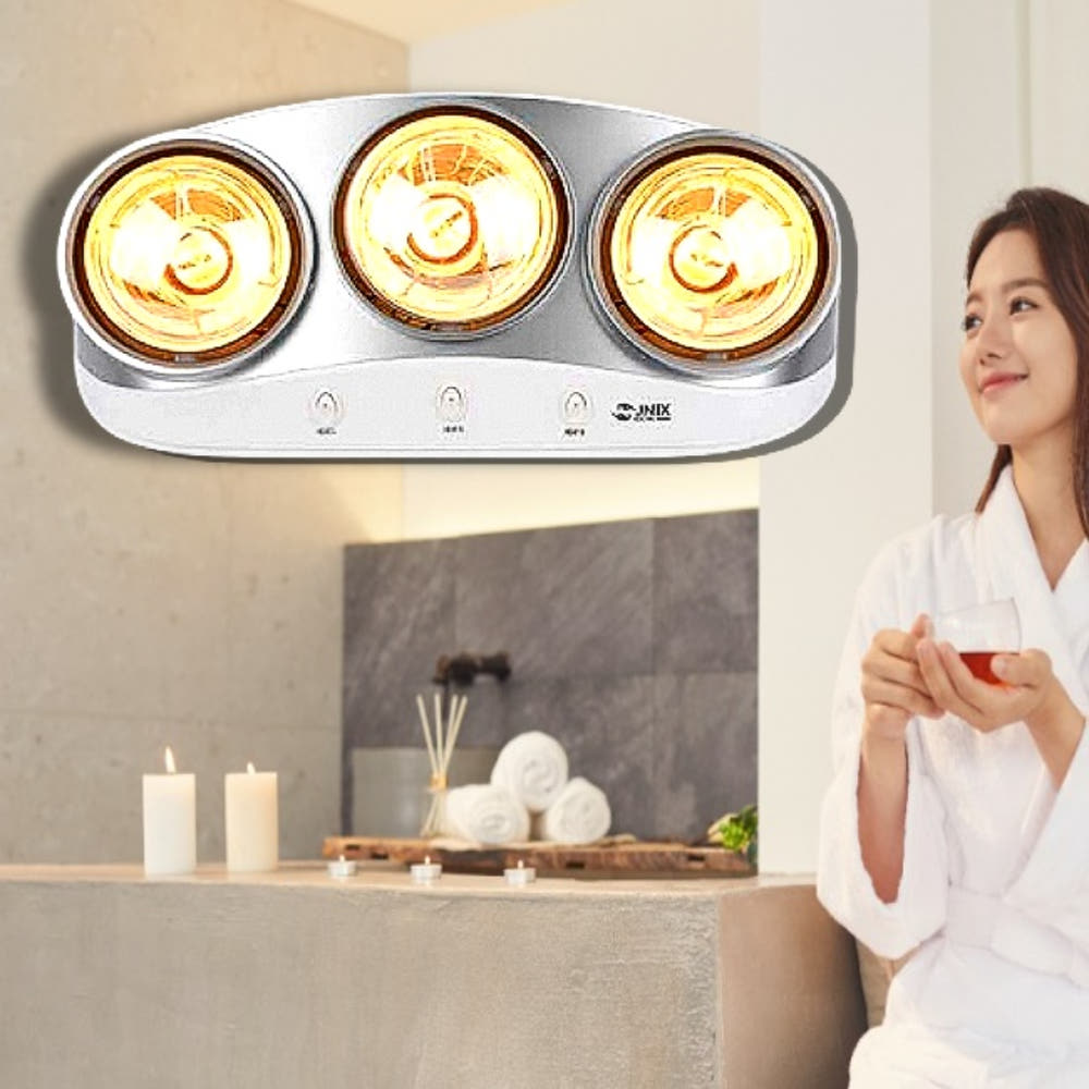 욕실 온열기 벽걸이 전열기 화장실 난방 목욕탕 온열등 3구