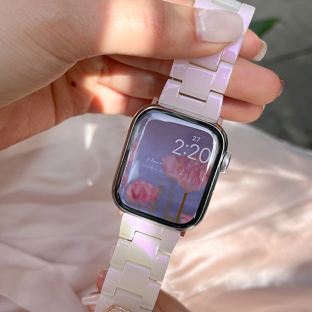 애플워치 프리미엄 레진스트랩 머메이드 핑크 8 7 se 2 호환 40mm 41mm - 상세 이미지 3