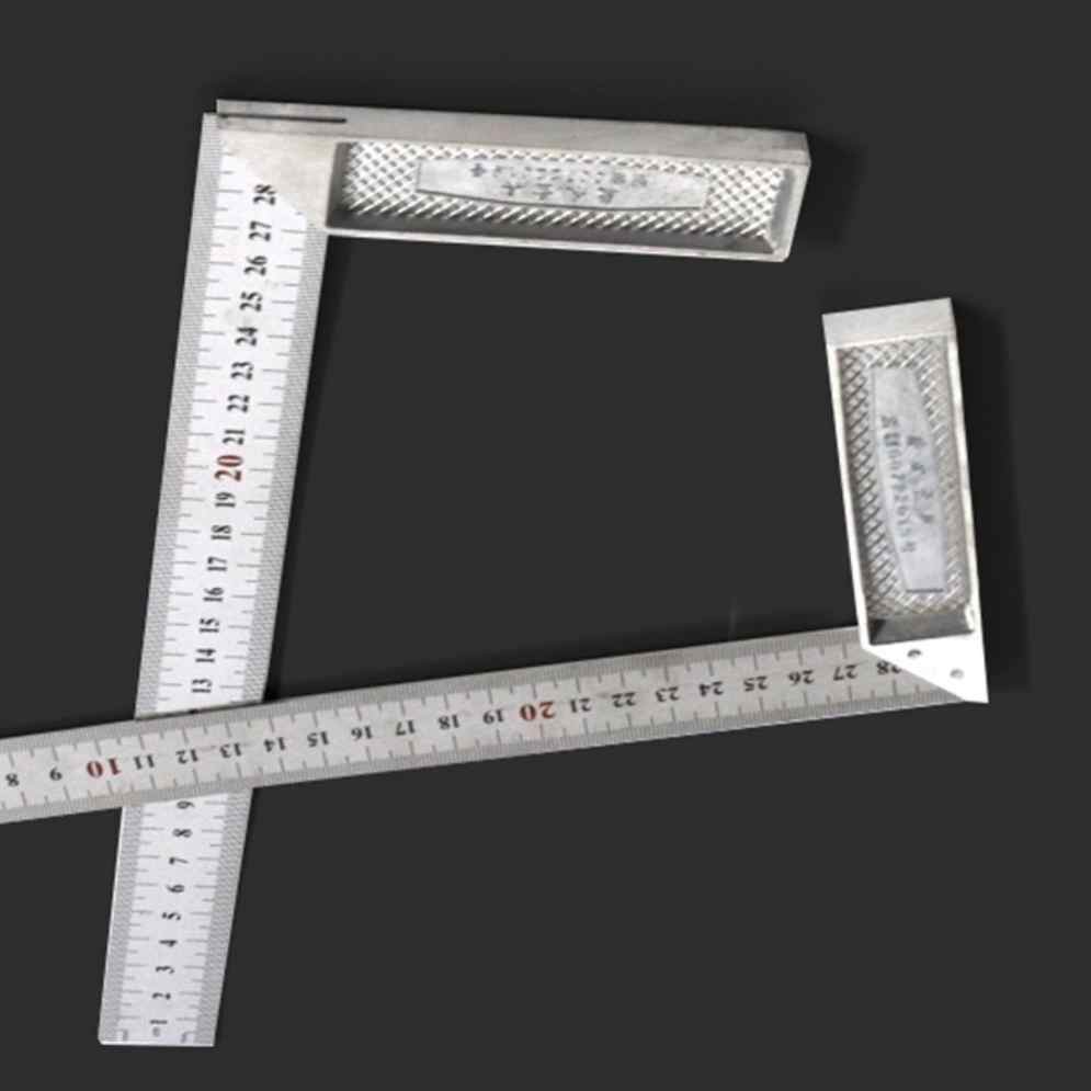 사시가네 목공용 자 ㄱ자 목공 직각자 기억자 앵글자 수평 수직 측정자 소형 300mm - 상품 이미지