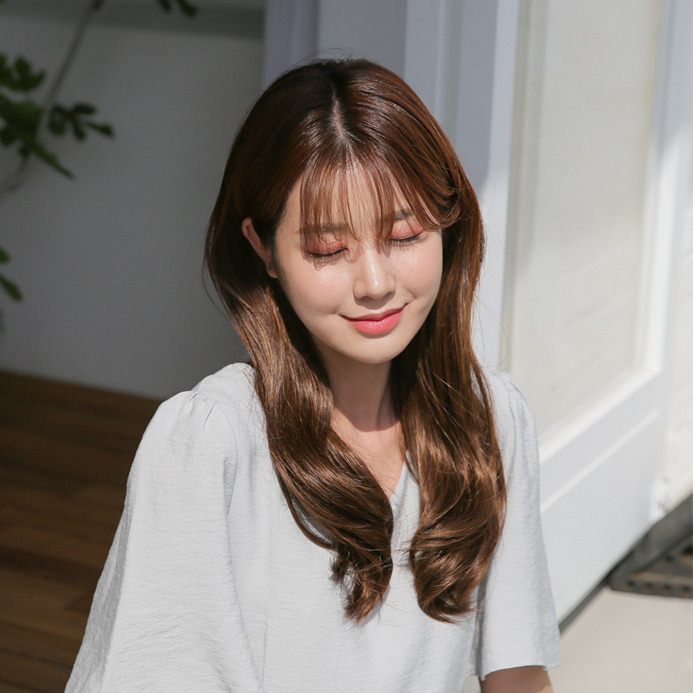 헤어 피스 가발 웨이브 7피스 긴머리 똑딱이 붙임머리 - 상세 이미지 2