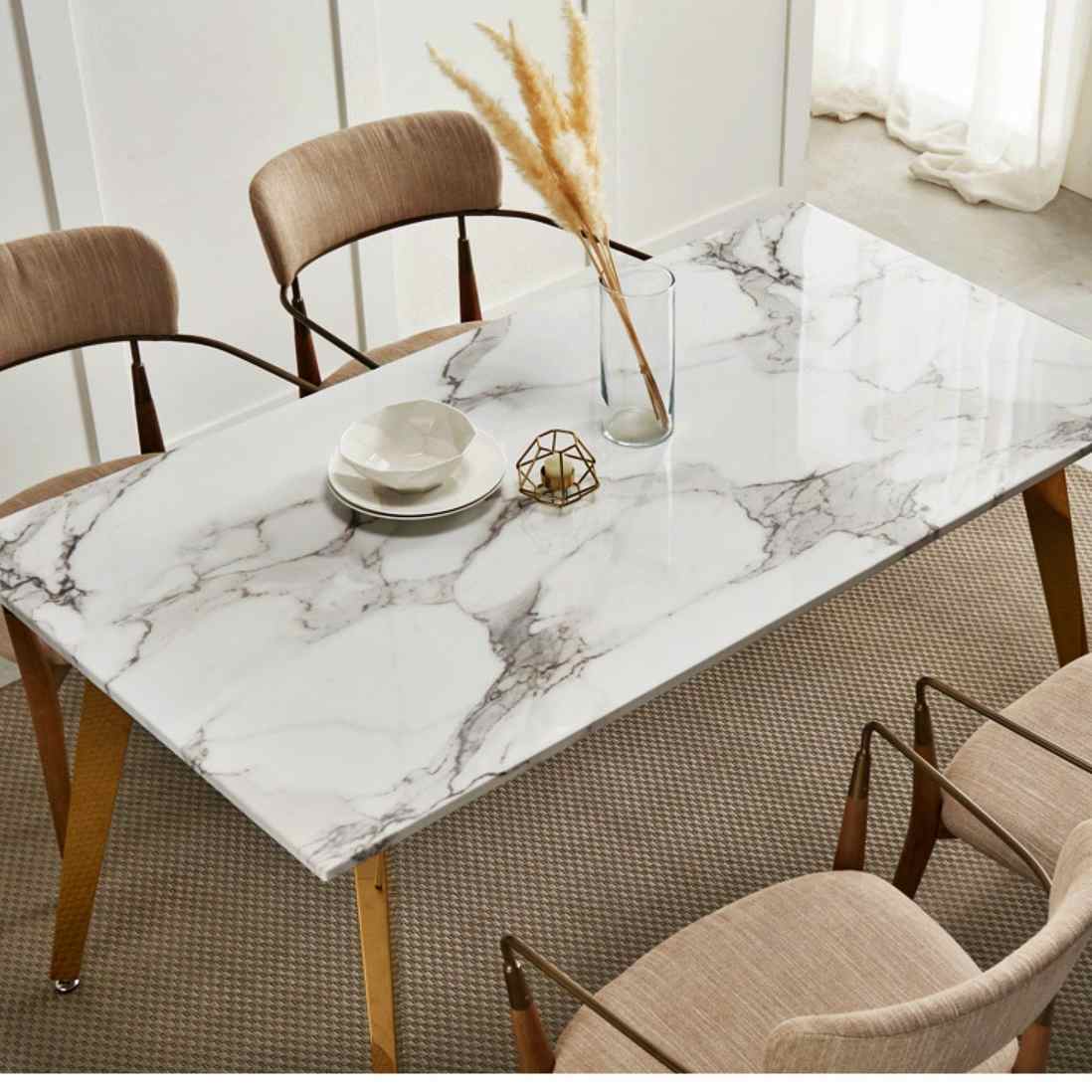 인조 대리석 테이블 식탁 상판 교체 빈티지 마블 대리석 상판