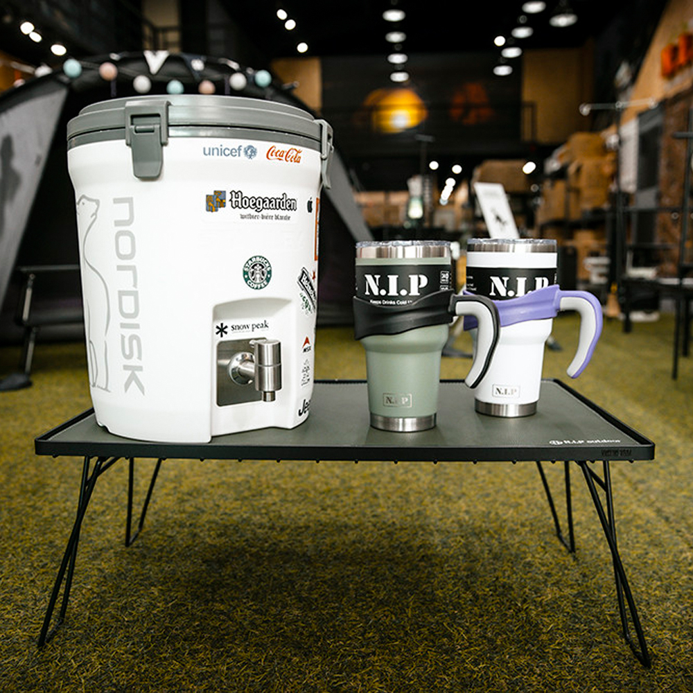 [호환] 쿨러스탠드 필드랙 블랙 / 팬히터받침대 접이식캠핑테이블