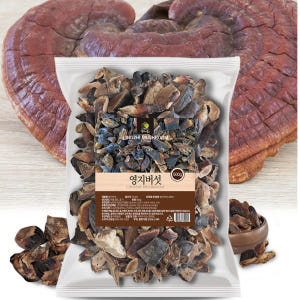국산 영지 버섯 500g (절단) 말린 국내산 농장 효능 건재 맛있게 먹은 솔직 후기 - 상품 이미지 1
