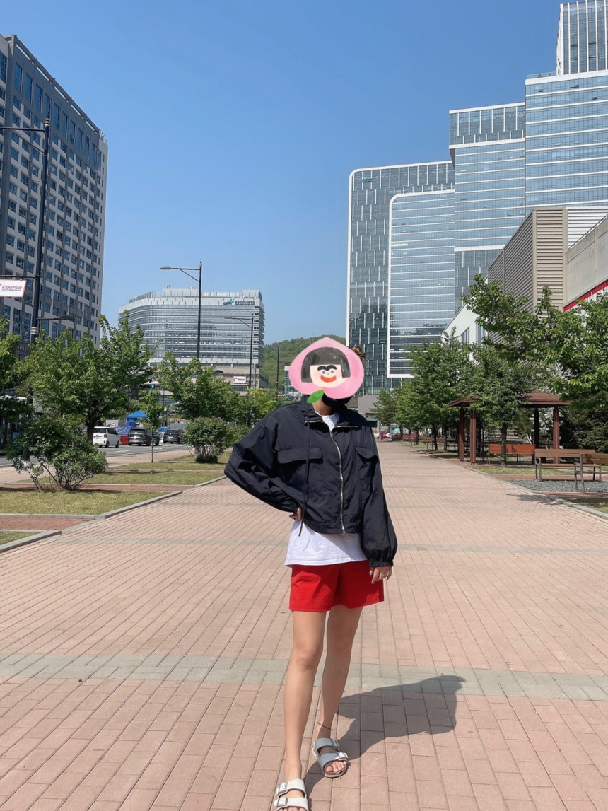 초경량 캐주얼 넥라인 스트링 점퍼 2col 프론트 포켓 크롭 숏 바캉스 바람막이 야상 상세 이미지 19