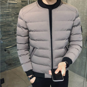 겨울 항공 점퍼 항공 잠바 남자 초경량 패딩 얇은 퀄팅 단체 숏 패딩 가... 착용 후기 | 사이즈/핏 총정리 - 상품 이미지 1