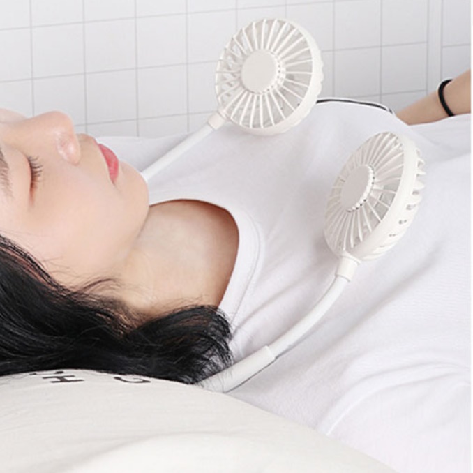 목에거는선풍기 목걸이형선풍기 낚시 여행 여행용 차박용선풍기