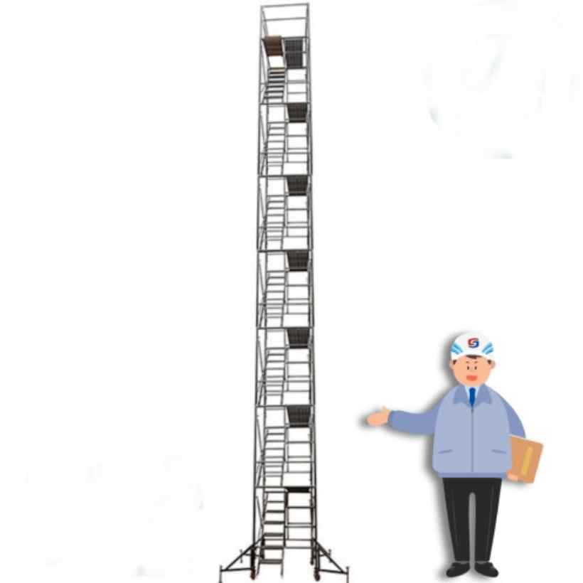 BT 고소작업대 7단 수직 대형 이동식 고소작업장비 - 메인 이미지