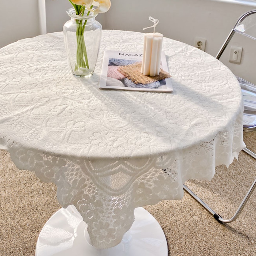 예쁜 식탁보 행사용 행사 테이블보 야외 테이블보 둥근식탁보