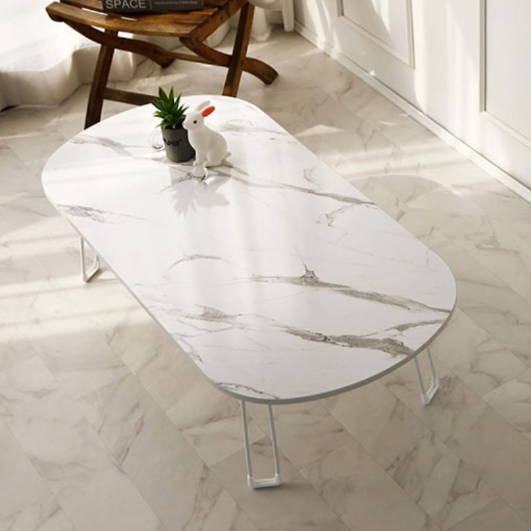 거실용 탁자 높은 소파 테이블 접이식좌식식탁 원형대리석테이블
