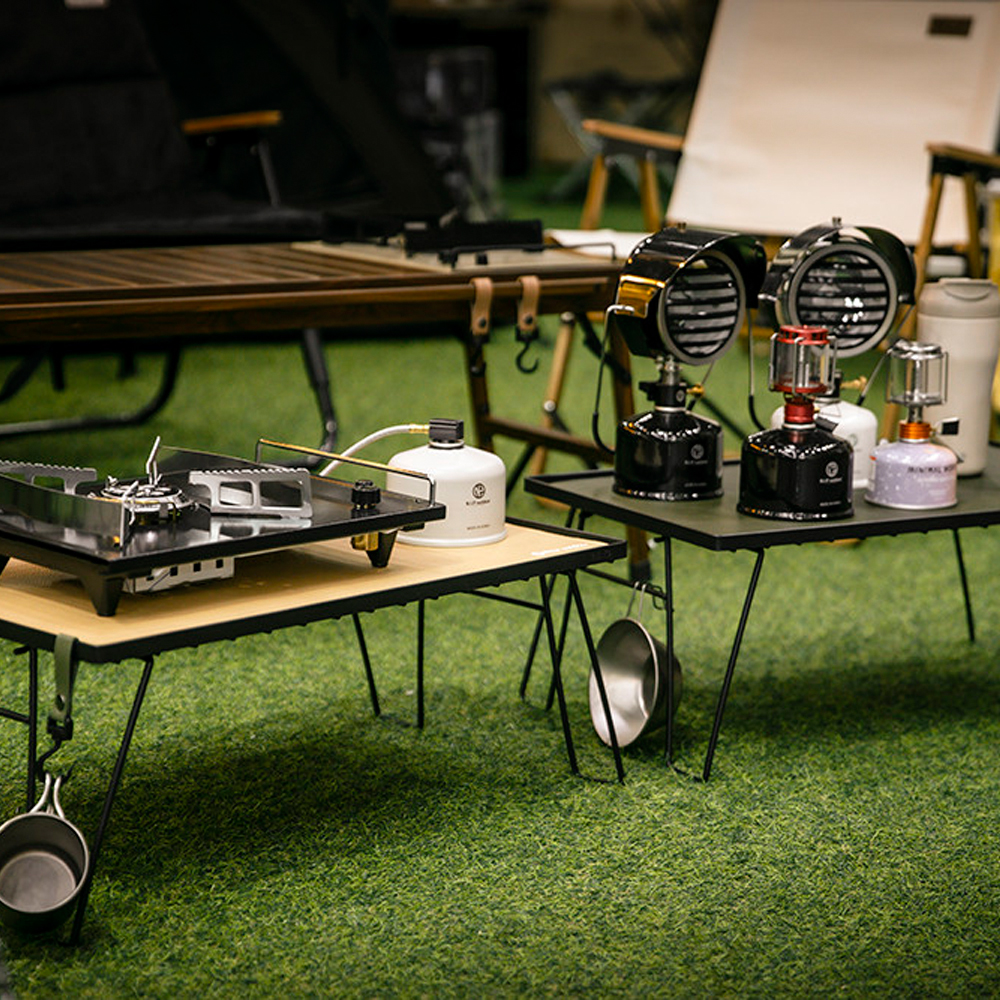 [호환] 쿨러스탠드 필드랙 블랙 / 팬히터받침대 접이식캠핑테이블